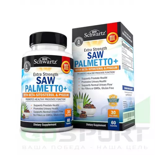  BioSchwartz Saw Palmetto+ 60 капсул