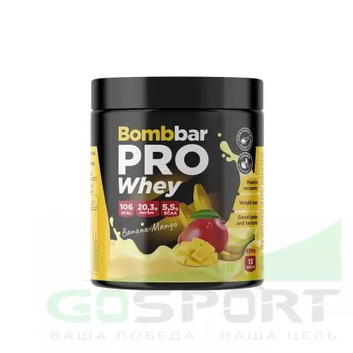  Bombbar Whey Protein Pro 450 г, Банан - манго