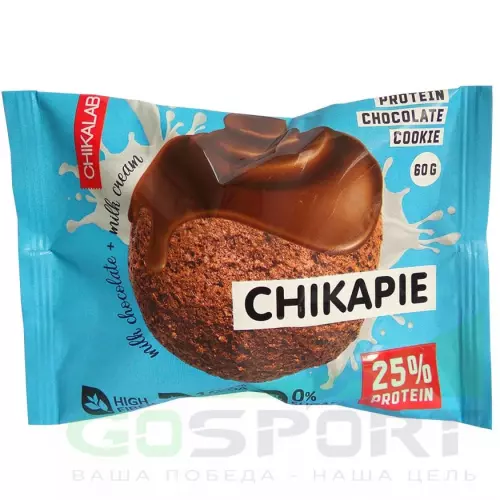 Протеиновый батончик Chikalab ChikaPie 60 г, Шоколад