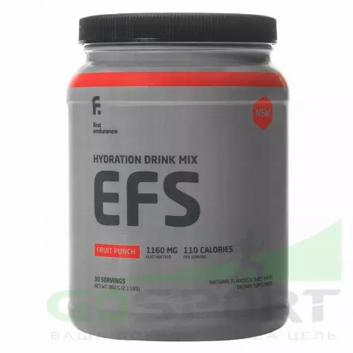 Изотоник First Endurance EFS EFS DRINK 960 г, Фруктовый пунш