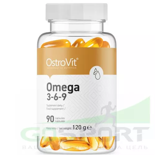 Омена-3 OstroVit OMEGA 3-6-9 90 гелевых капсул