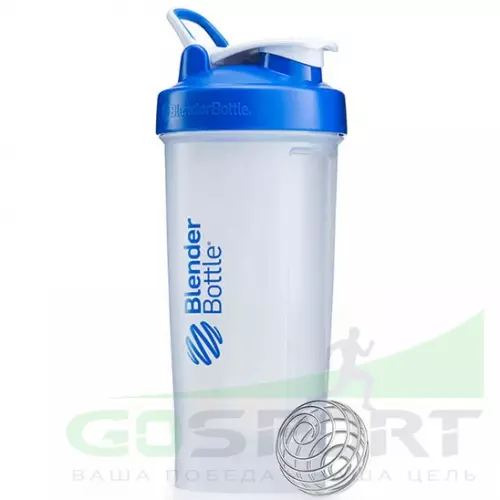 Шейкер BlenderBottle Pro45 Tritan™ Full Color 1330 мл / 45 oz, Прозрачный / Синий