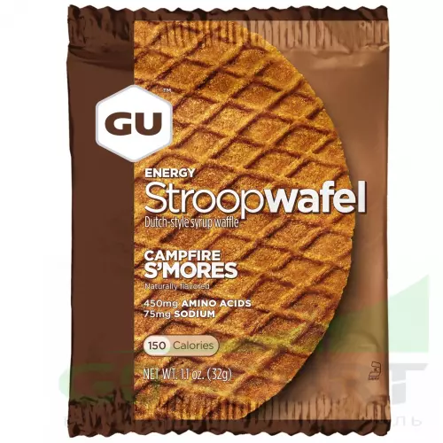 Энергетический батончик GU ENERGY GU ENERGY STROOPWAFEL no caffeine 1 упак. x 16 шт, Печенье