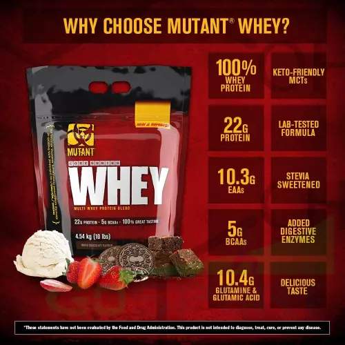  Mutant Mutant Whey 908 г, Тройной шоколад