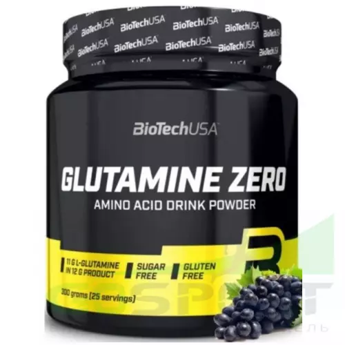 L-Глютамин BiotechUSA Glutamine Zero 300 г 300 г, Виноград