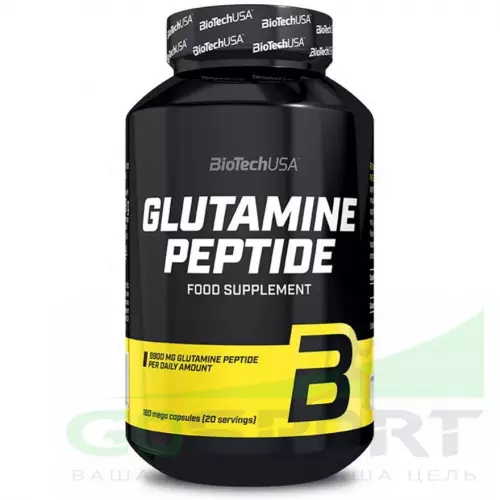 L-Глютамин BiotechUSA Glutamine Peptide 180 капсул