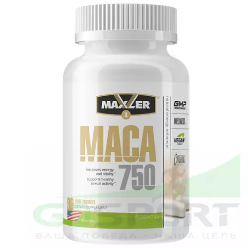 MAKA MAXLER (USA) Maca 750 90 вегетарианские капсулы, Нейтральный