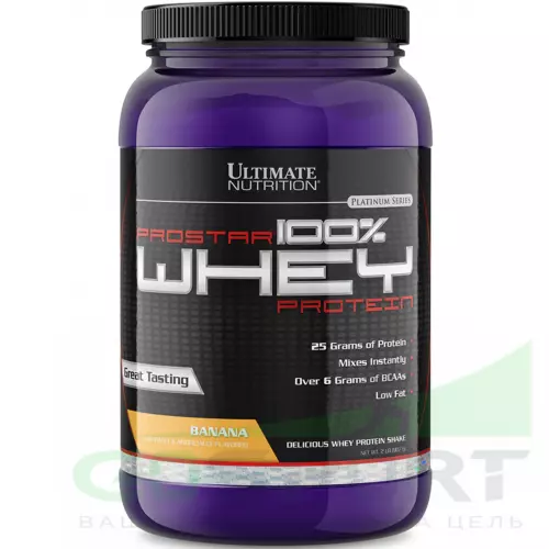  Ultimate Nutrition Prostar Whey 907 г, Банан