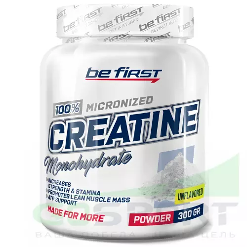  Be First Creatine Micronized Powder (креатин моногидрат) 300 г, Нейтральный