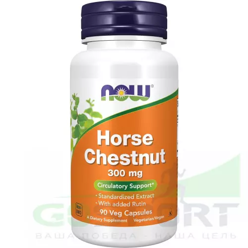  NOW FOODS Horse Chestnut Extract 300 mg 90 веган капсул