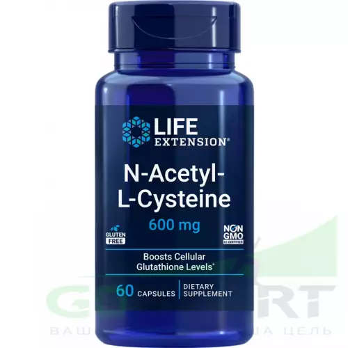  Life Extension N-Acetyl-L-Cysteine (NAC) 600 mg 60 капсул