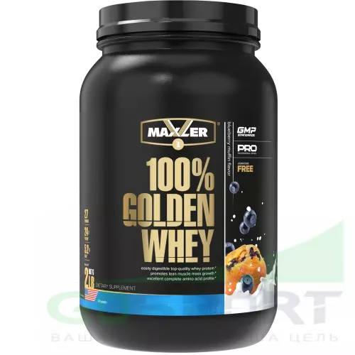 Комплексный протеин MAXLER (USA) 100% Golden Whey 910 г, Черничный Маффин