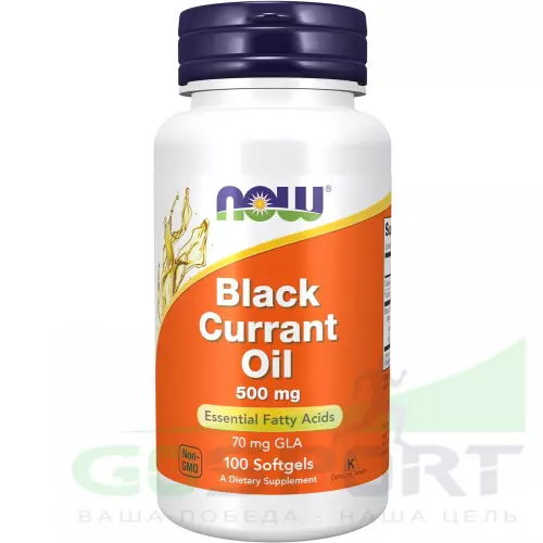  NOW FOODS Black Currant Oil 500 mg 100 гелевые капсулы