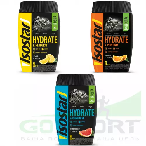 Изотоник ISOSTAR Hydrate and Perform Powder 3 x 400 гр, Mix