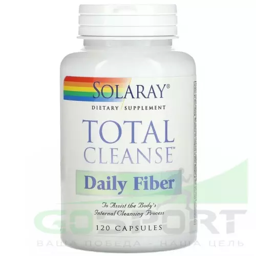  Solaray Total Cleanse Daily Fiber 120 капсул