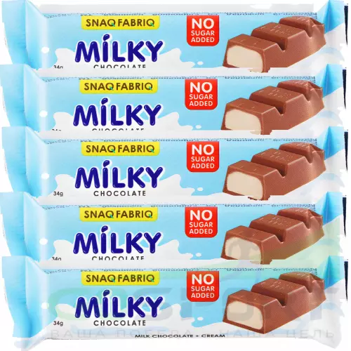 Протеиновый батончик SNAQ FABRIQ Milky 5 x 34 г, Сливочный