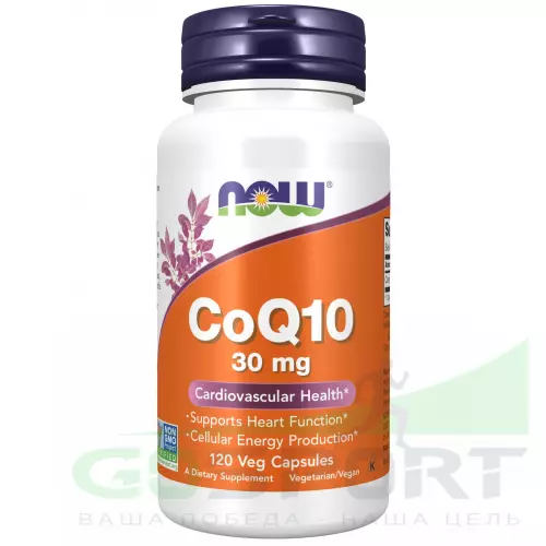  NOW FOODS CoQ10 30 mg – Кофермент Q10 120 веган капсул