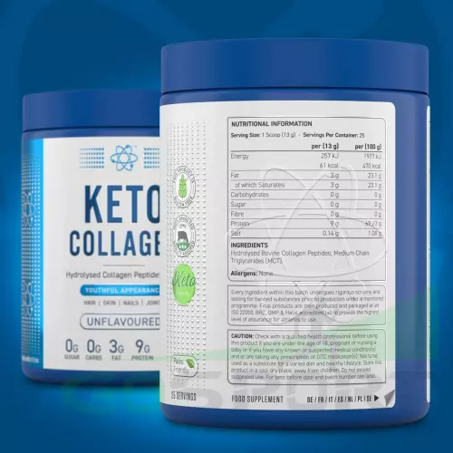  Applied Nutrition Keto Collagen 325 г, Без вкуса