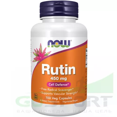 Витаминный комплекс NOW FOODS Rutin 450 mg 100 веган капсул