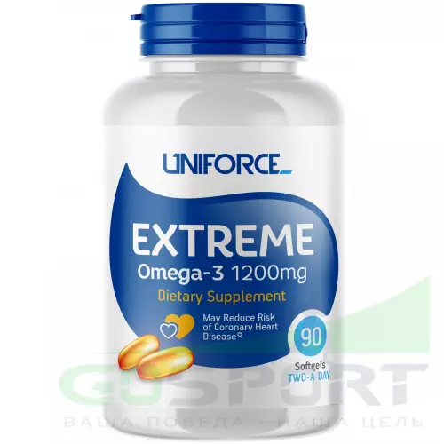 Омена-3 Uniforce Extreme Omega-3 1200 mg 90 капсул