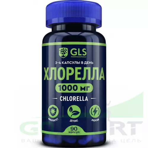  GLS pharmaceuticals Хлорелла 1000 мг (Chlorella) 90 капсул