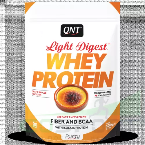 Комплексный протеин QNT LIGHT DIGEST WHEY PROTEIN 500 г, Крем-брюле