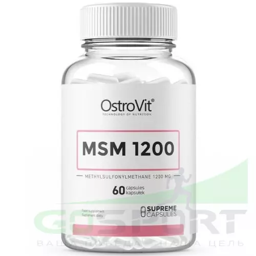 Комплекс хондропротекторов OstroVit MSM 1200 mg 60 капсул