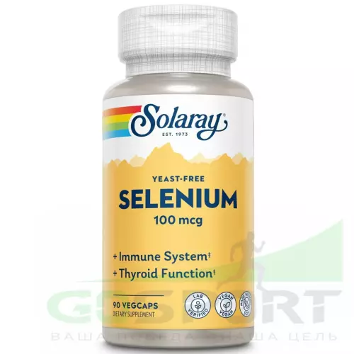  Solaray Selenium Yeast-Free 100 mcg 90 капсул