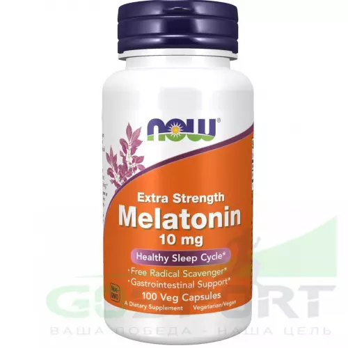 NOW FOODS Melatonin 10 mg 100 веган капсул
