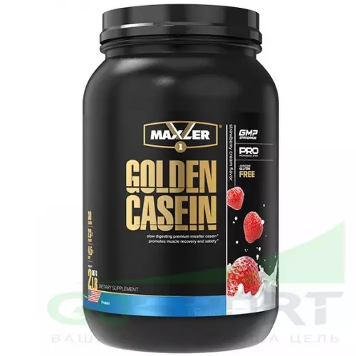 Казеиновый протеин MAXLER Golden Casein 907 г, Клубничный крем