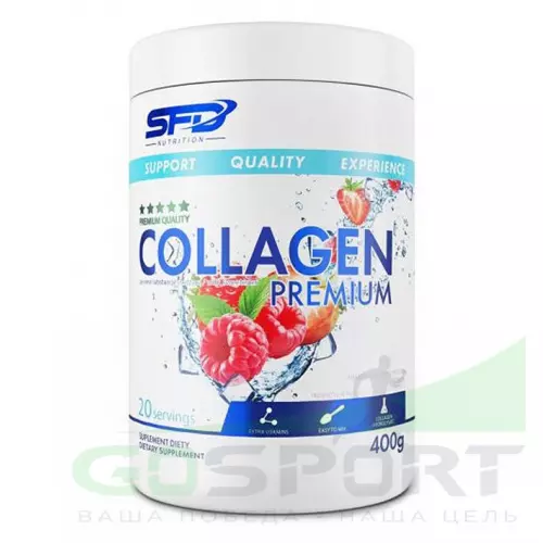  SFD Collagen Premium 400 г, Клубника-Малина