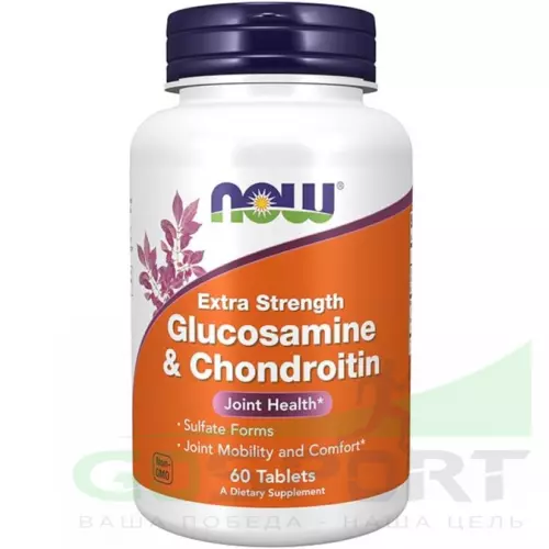  NOW FOODS Glucosamine & Chondroitin 750 мг / 600 мг 60 таблеток