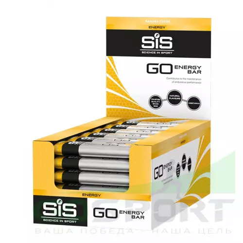 Энергетический батончик SCIENCE IN SPORT (SiS) GO Energy Mini Bar 40 г x 30 батончиков, Банан