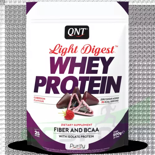 Комплексный протеин QNT LIGHT DIGEST WHEY PROTEIN 500 г, Кьюбердон