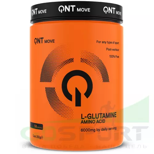 L-Глютамин QNT L-Glutamine 6000 350 г, Нейтральный
