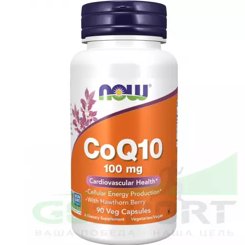  NOW FOODS CoQ10 100 mg – Кофермент Q10 90 веган капсул
