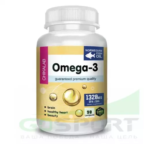 Омена-3 Chikalab Omega-3 90 капсул, Нейтральный