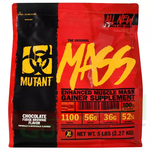 Гейнер Mutant Mutant Mass 2270 г, Брауни с шоколадной помадкой