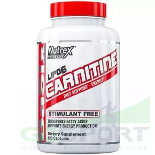  NUTREX Lipo-6 Carnitine 1488.1 mg (US) 120 капсул