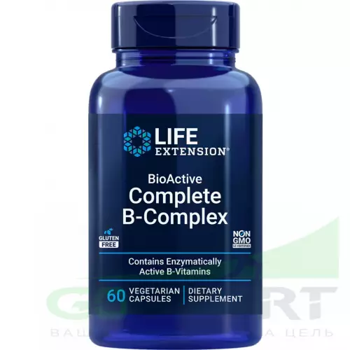  Life Extension BioActive Complete B-Complex 60 капсул