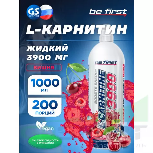  Be First L-Carnitine 3900 mg 1000 мл, вишня