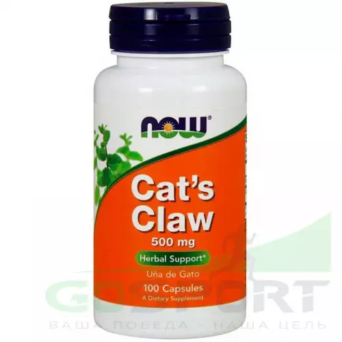  NOW FOODS Cat's Claw 500 мг 100 капсул, Нейтральный