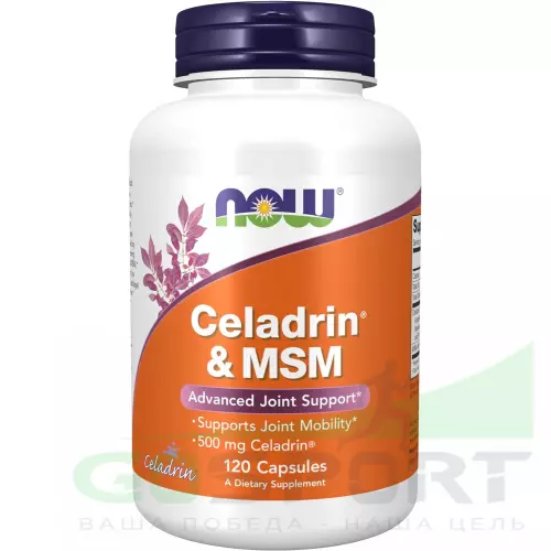 Комплекс хондропротекторов NOW FOODS Celadrin & MSM, 500 mg 120 капсул