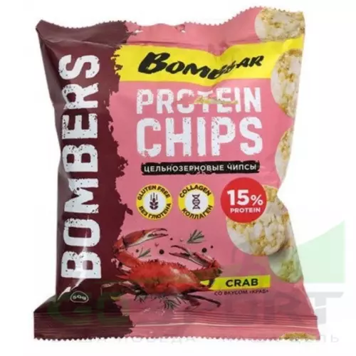  Bombbar Protein Chips 6 x 50 г, Краб,Бекон с паприкой, Сладкий чили