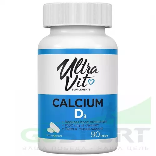  UltraVit Calcium D3 90 таблеток