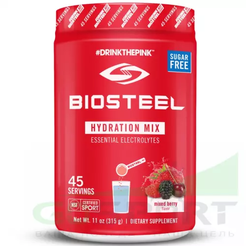 Изотоник BioSteel Sports Hydration Mix 315 г, Ягодный микс
