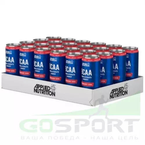  Applied Nutrition BCAA - Functional Drink CANS 24 x 330 мл, Клубничная Содовая