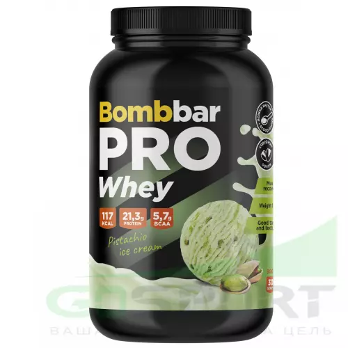  Bombbar Whey Protein Pro 900 г, Фисташковое мороженое