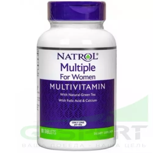 Natrol Multiple for Women Multivitamin 90 таблеток, Нейтральный