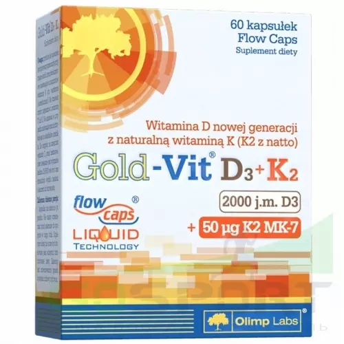  OLIMP GOLD-VIT D3+K2 2000МЕ 60 капсул